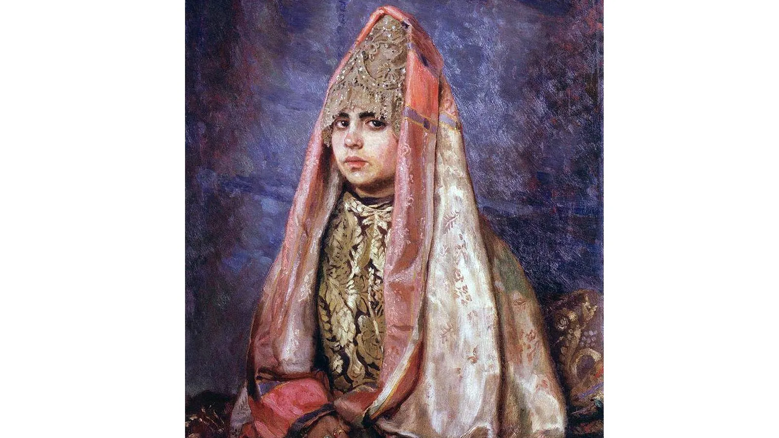 Виктор Васнецов «Боярышня», портрет Веры Мамонтовой