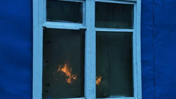 Дачный дом сгорел в Люберцах