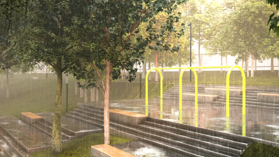 Парк имени Виктора Талалихина/Фото: проектное решение