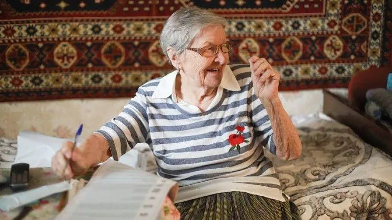 Жительница Каширы в возрасте 97 лет проголосовала у себя дома