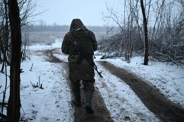 Российский военнослужащий в зоне специальной военной операции