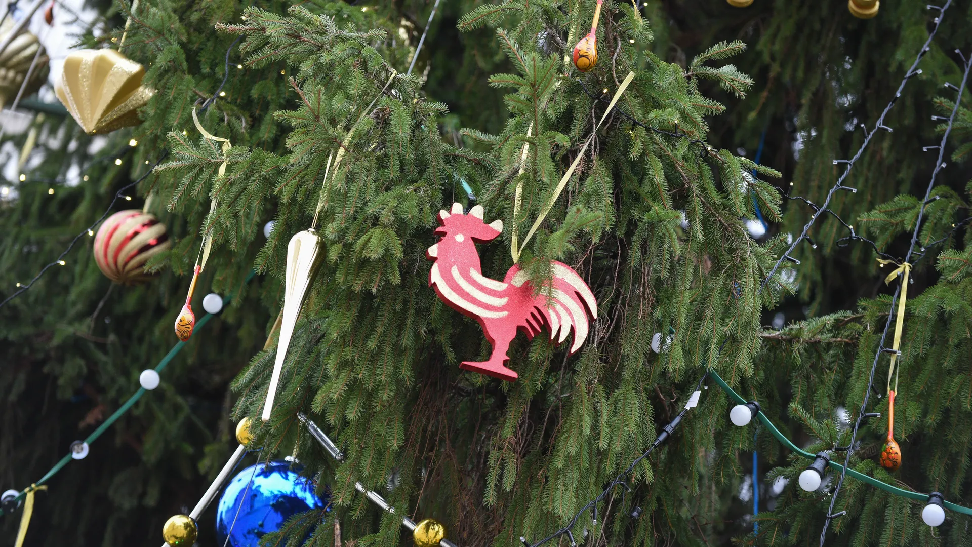 Украшение главной новогодней елки страны в 2017 году