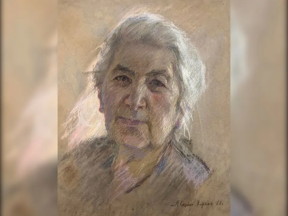 Скубко-Карпас Л.Л. Манучарьянц Ш.Н. 1966 год. Бумага на картоне, пастель. Фото: музей-заповедник «Горки Ленинские»&nbsp;