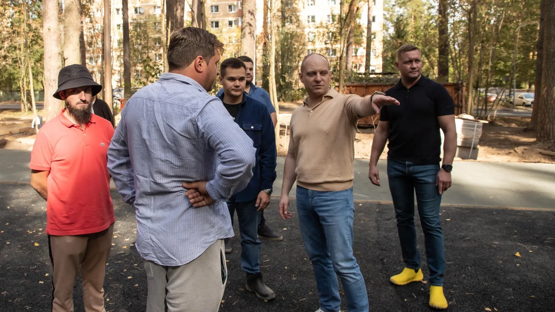 Готовность благоустройства лесопарка Северный в Г.о. Пушкинский составила 85%