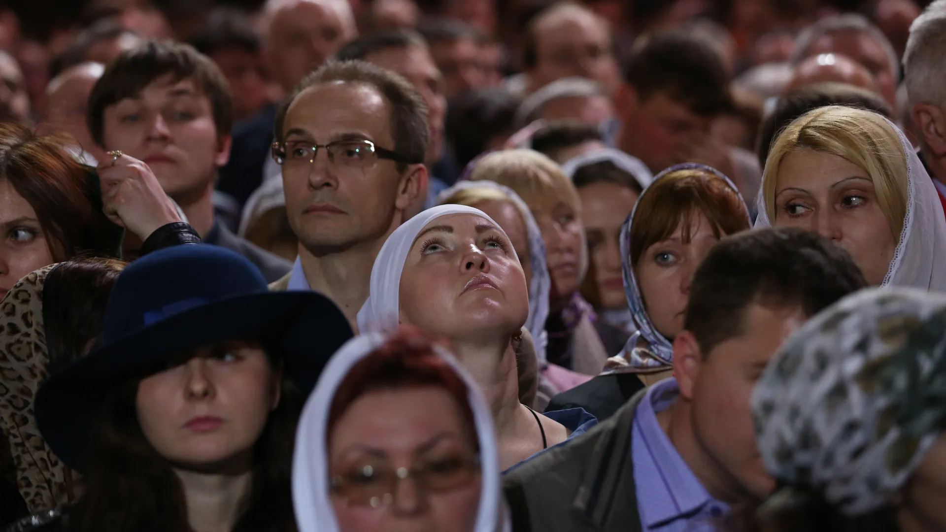 Пасхальное богослужение в Храме Христа Спасителя в Москве