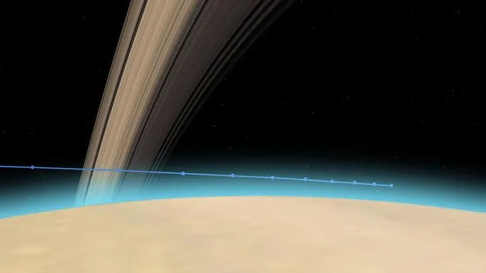 Аппарат Cassini шлет прощальные снимки