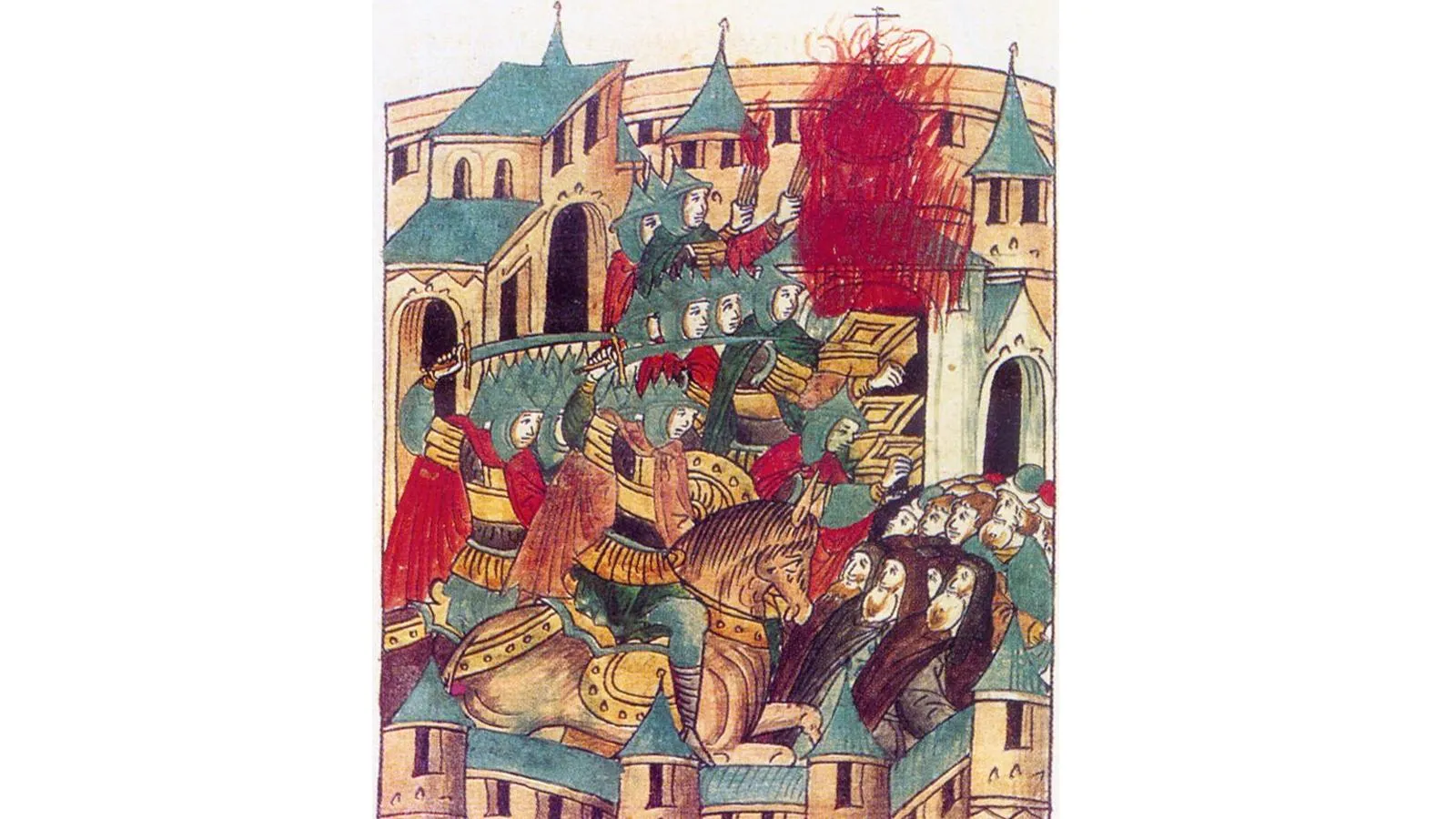 Миниатюра из хроники XVI века