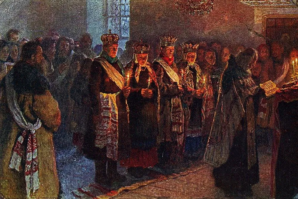 «Венчание», Н. П. Богданов-Бельский