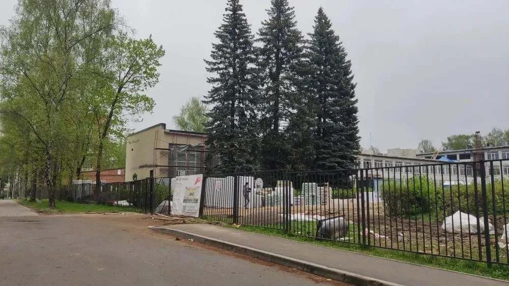 В Клину почти наполовину завершили капремонт основного здания Гимназии имени Ушинского