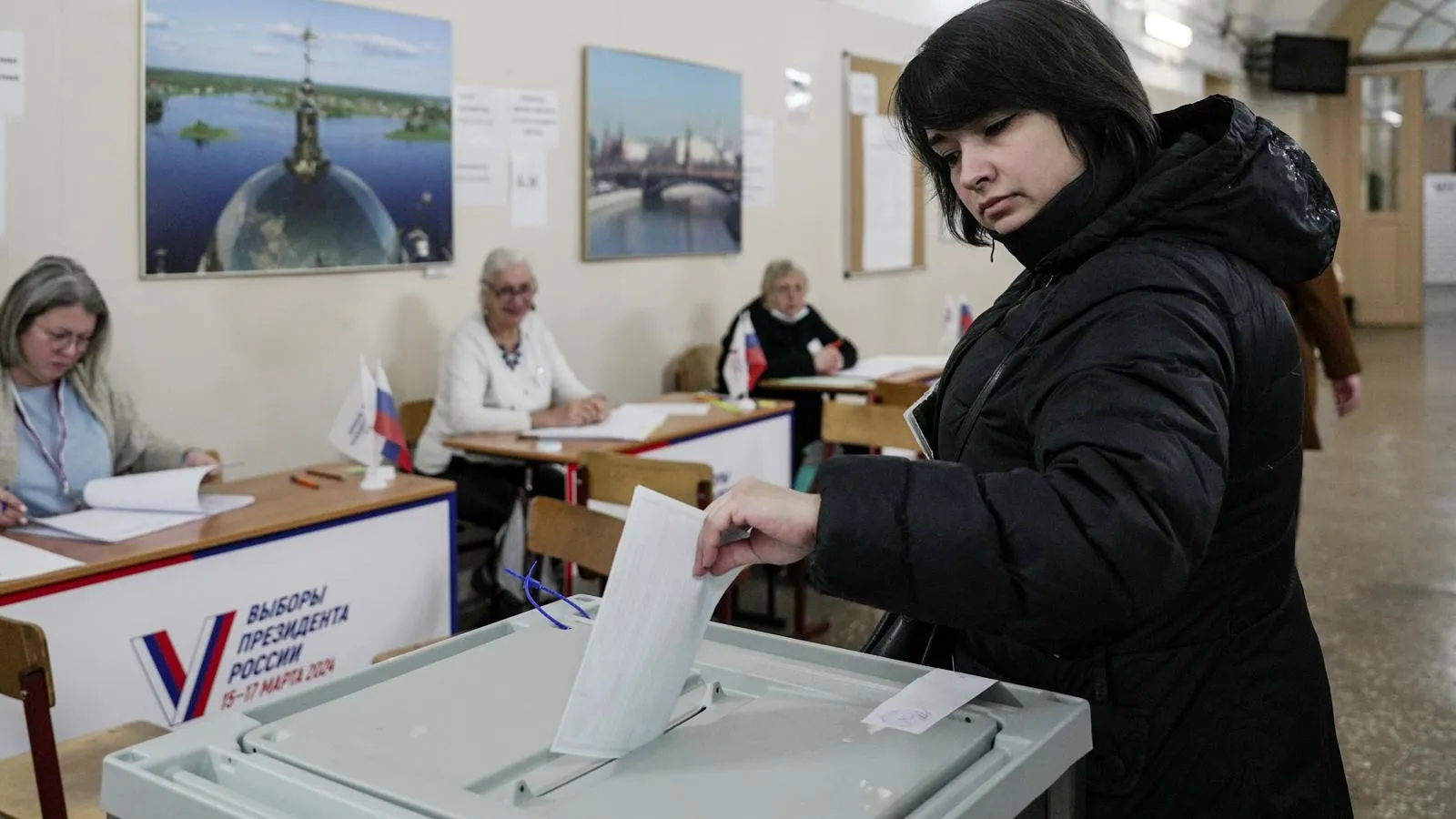 Выборы президента России, 15 марта 2024 года. An Xiaomeng