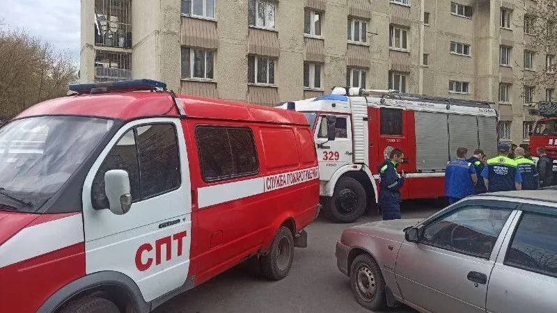 В Мытищах потушили пожар