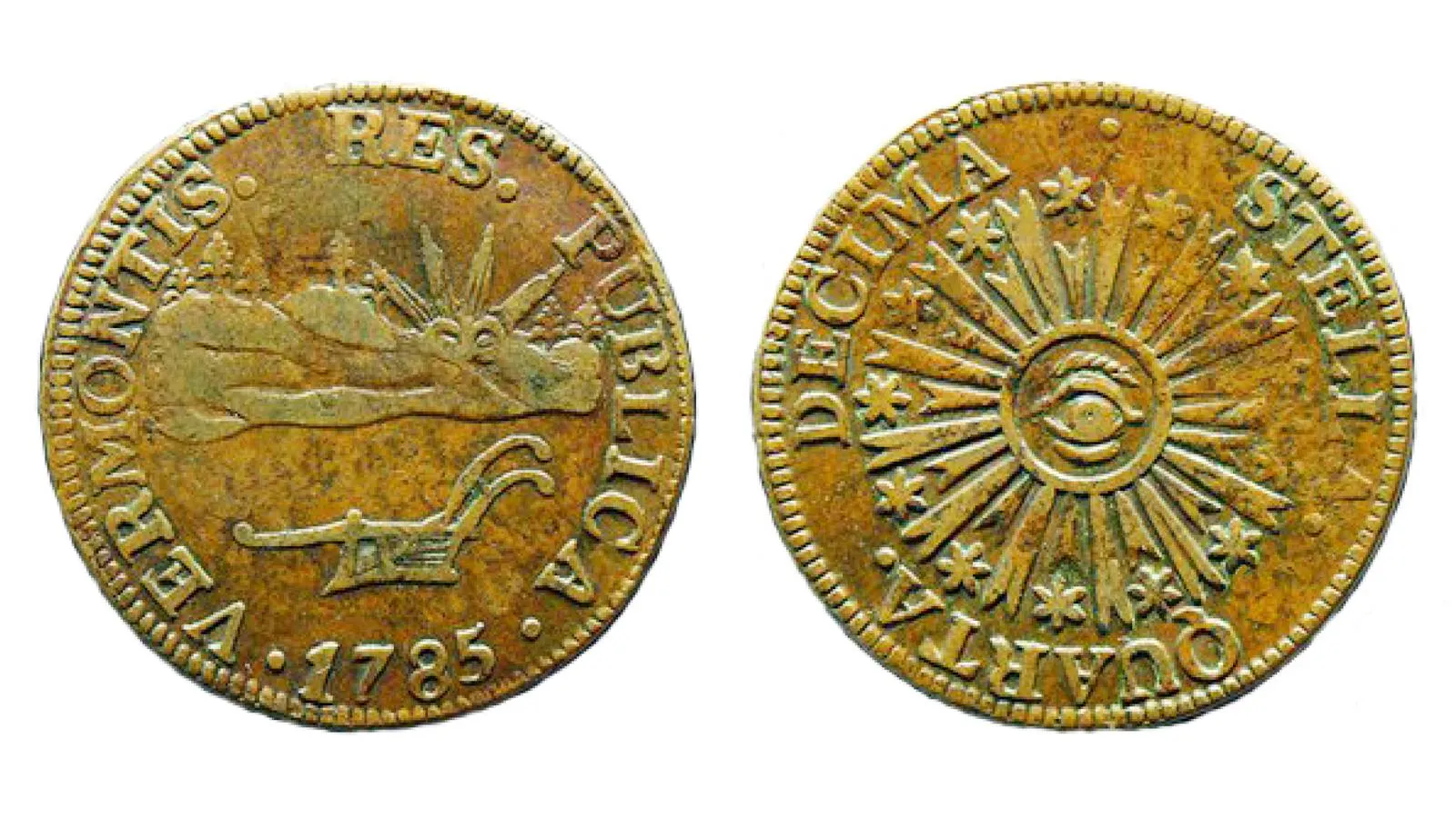 Vermont coppers — собственные монеты Республики Вермонт