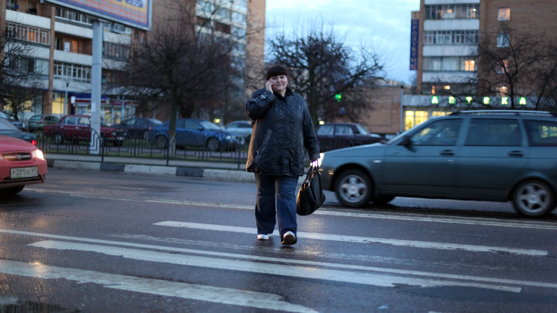 Пешеходный переход в Дубне