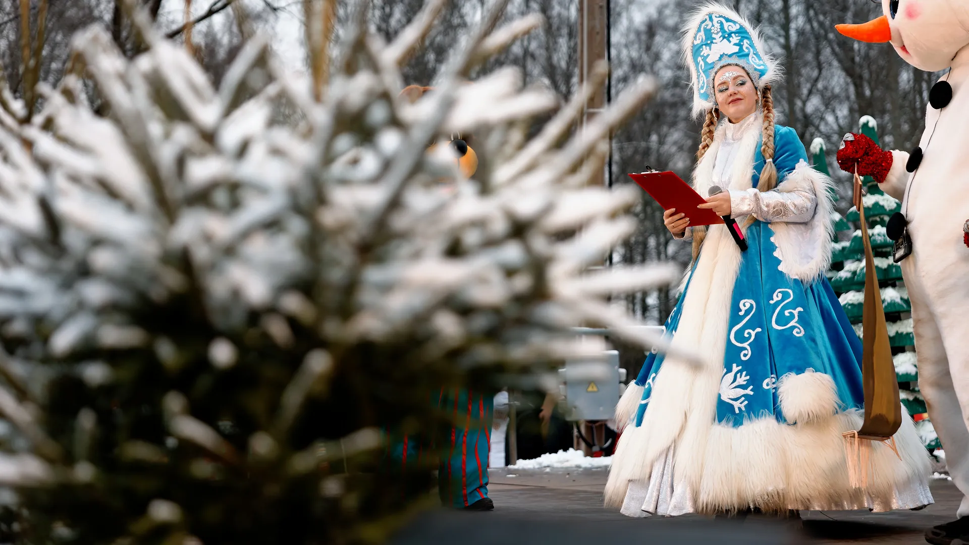 Торжественные проводы главной новогодней елки страны в Москву