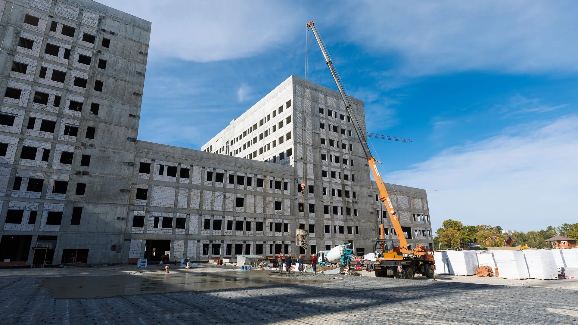 Строительство Центральной районной больницы в Балашихе 2025