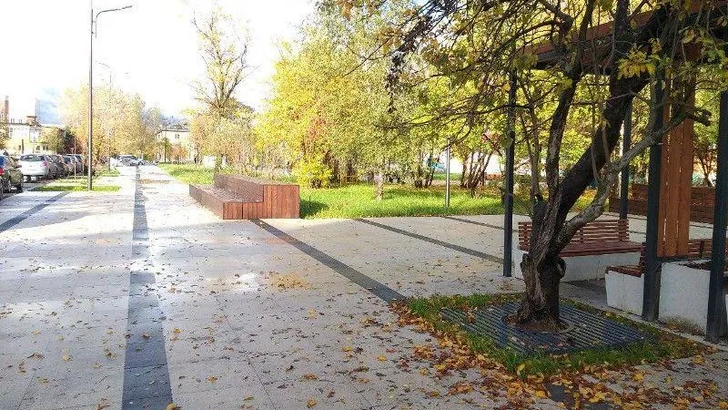 Благоустройство пешеходной зоны завершили в подмосковном Фрязино