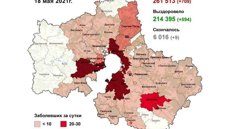 Балашиха и Одинцовский округ. Антилидеров по ковиду назвали в Подмосковье