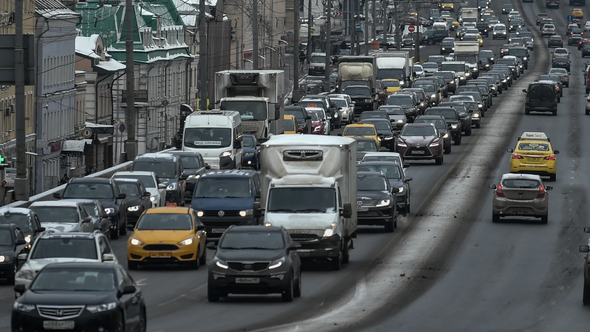 Дорожная ситуация в Москве