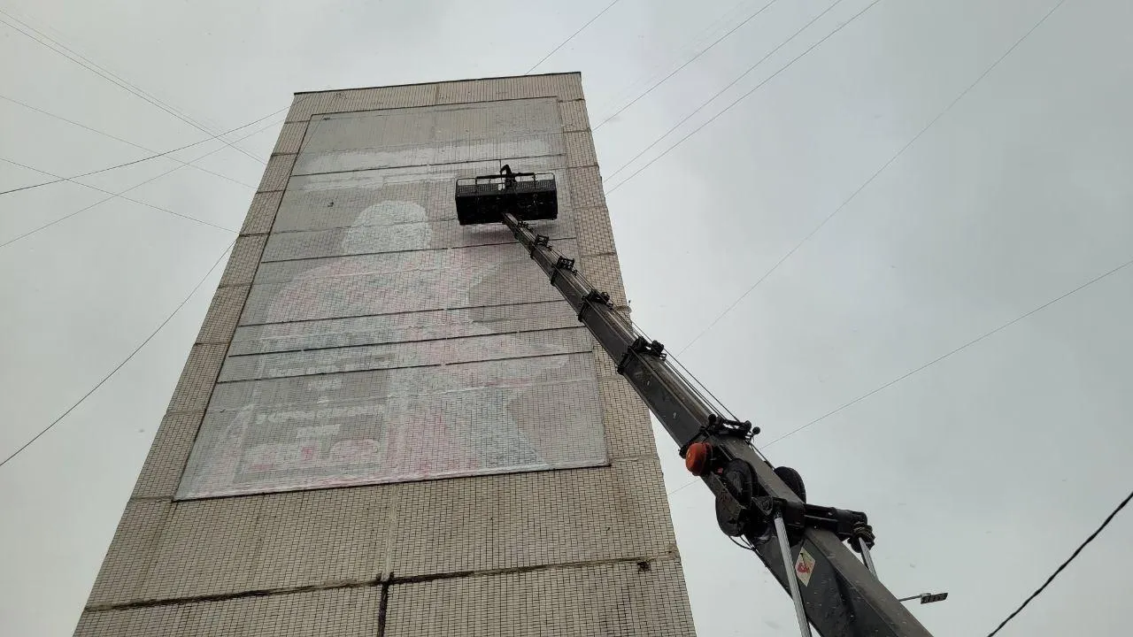 Мурал закрашен. Фото предоставила жительница дома Елена