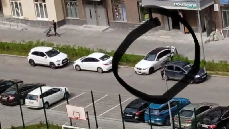 Наглый автовладелец, испортивший газон и дерево, разозлил люберчан