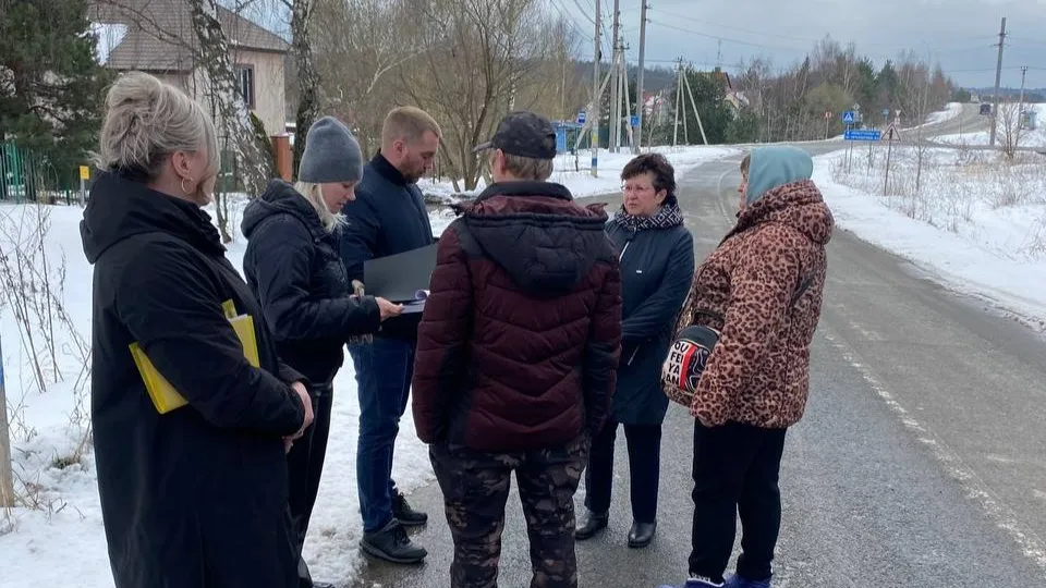 Ольга Щукина на встрече с жителями Прохорова. Фото: t.me/ShchukinaON