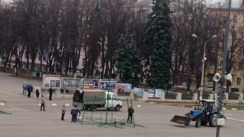Эстафету по установке новогодних елок принял Жуковский