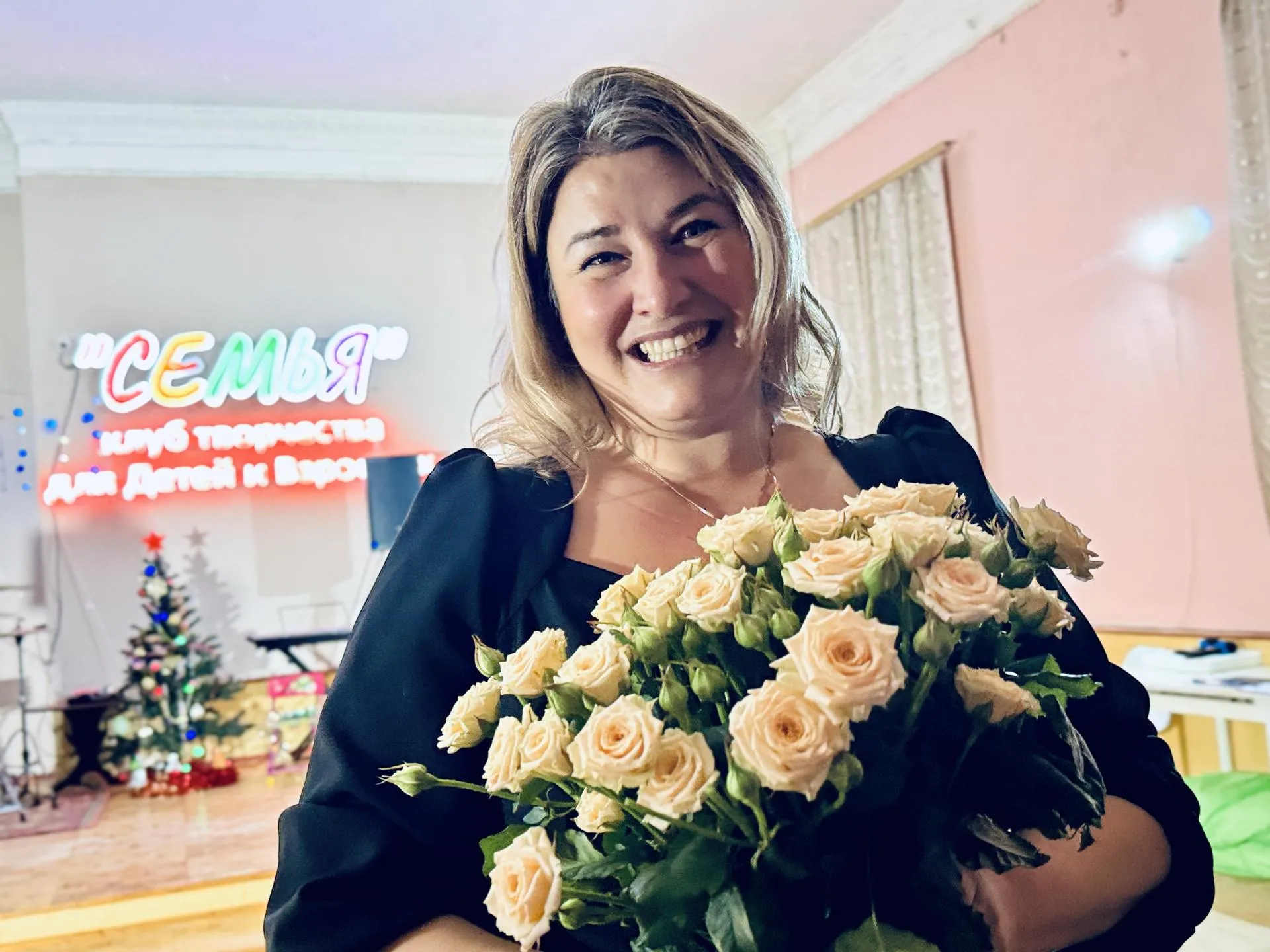 Ольга Вибе, участница коллектива, жена военнослужащего. Фото: МедиаБанк Подмосковья/Ольга Стаферова