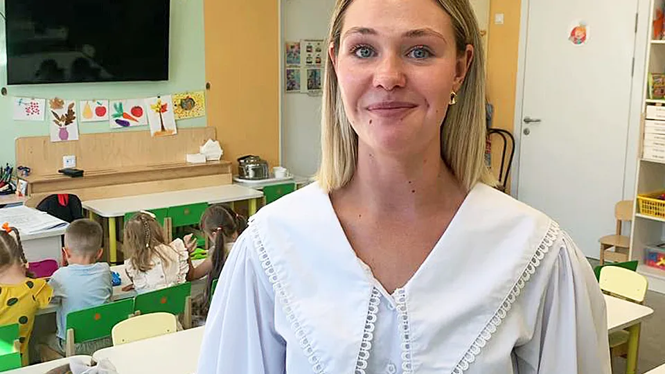 Елена Баскакова, воспитатель детского сада «Лесная сказка». Фото: Медиабанк Московской области/Екатерина Елисеева