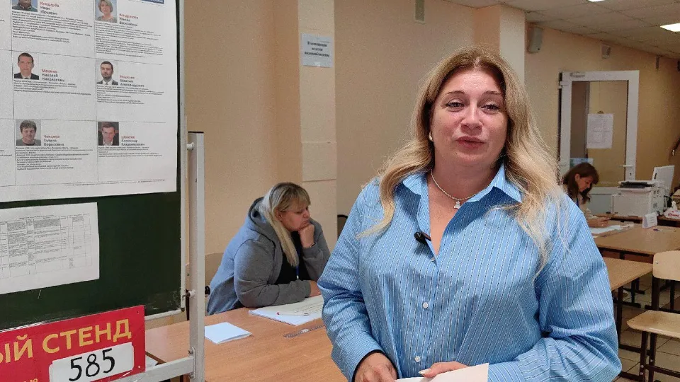 Председатель УИК №585 Наталья Лямичева. Фото: Елена Катасонова