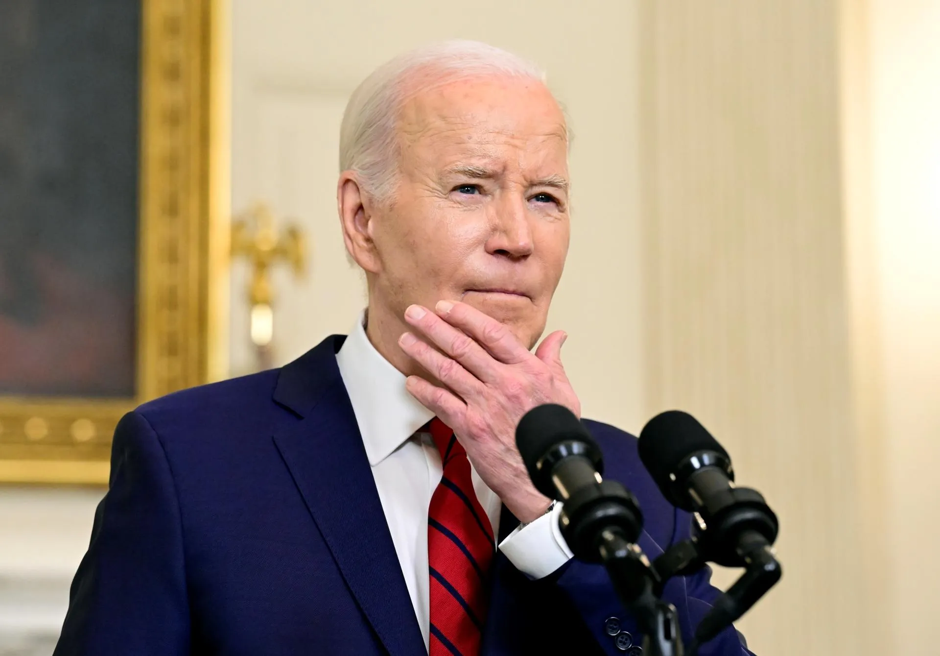 Президент США Джо Байден, Вашингтон, 24 апреля 2024 года. Ron Sachs — Pool via CNP