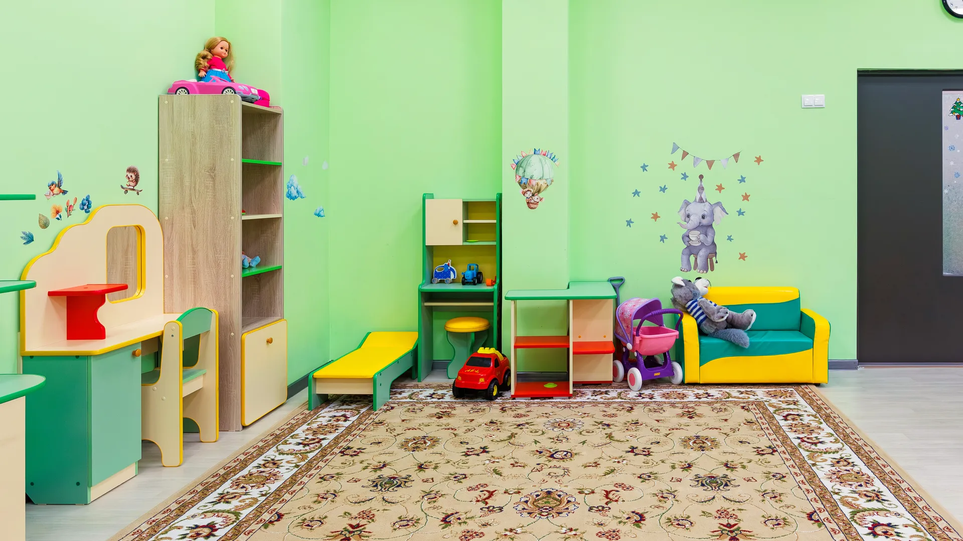 Игровая комната в новом детском саду №19/3 средней школы №15 в мкр. Саввино округа Балашиха