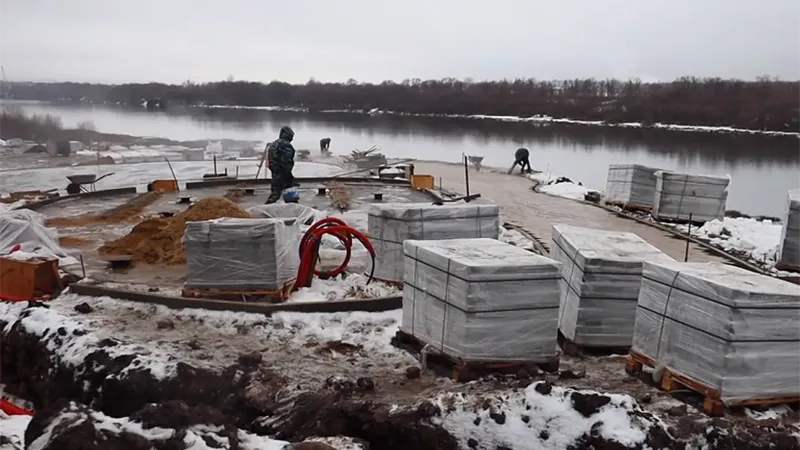 Для жителей Каширы благоустраивают набережную