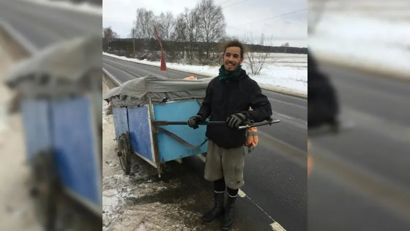 Француз с телегой добрался пешком до Серпухова