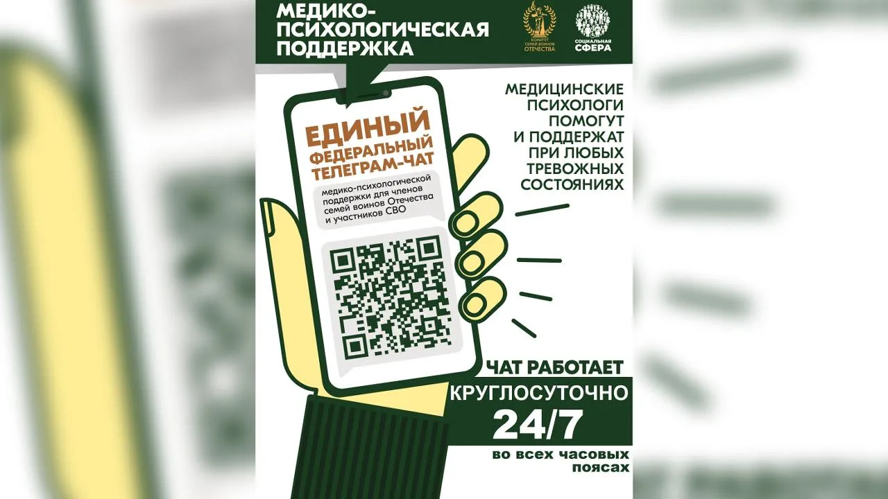Участникам СВО и их семьям напомнили о чате медицинской психологической поддержки