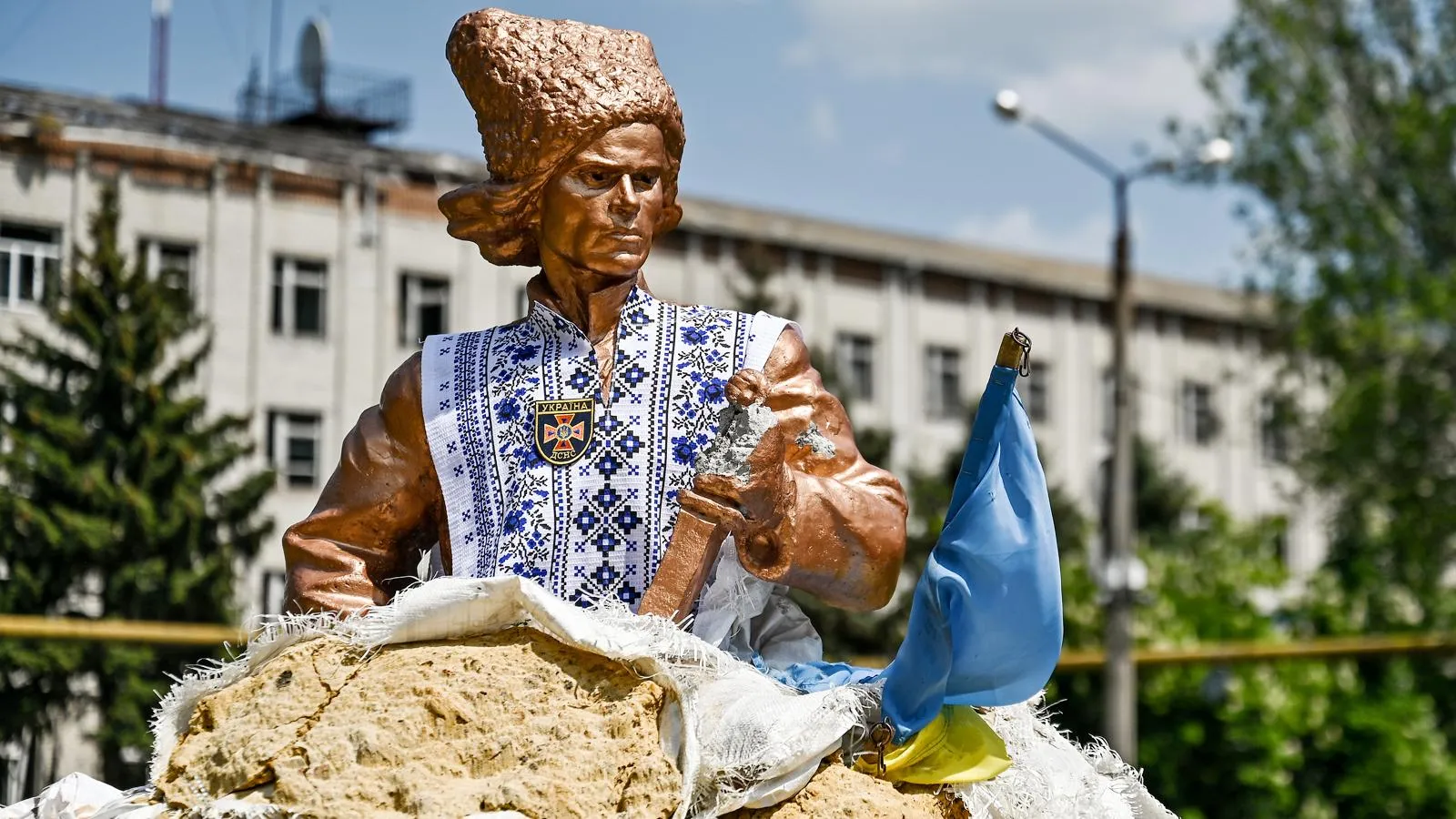 Памятник Нестору Махно, Гуляйполе, 2023 год. Dmytro Smolienko