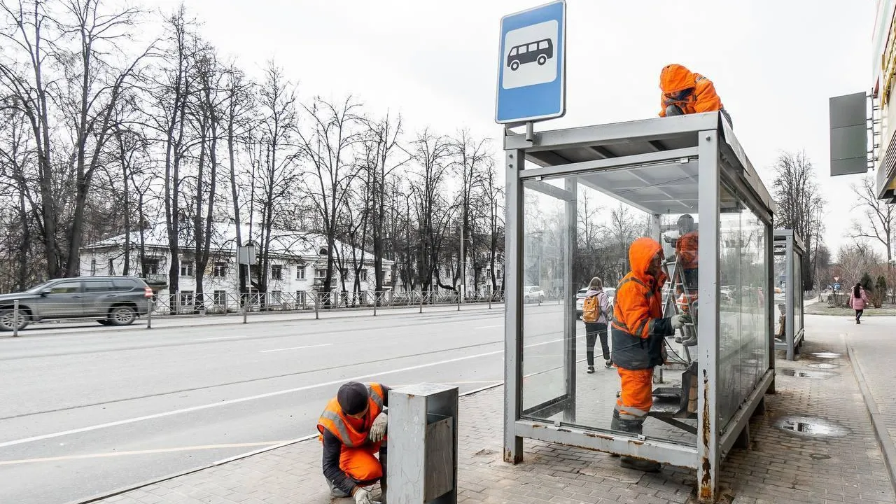 В Московской области провели ремонт остановок