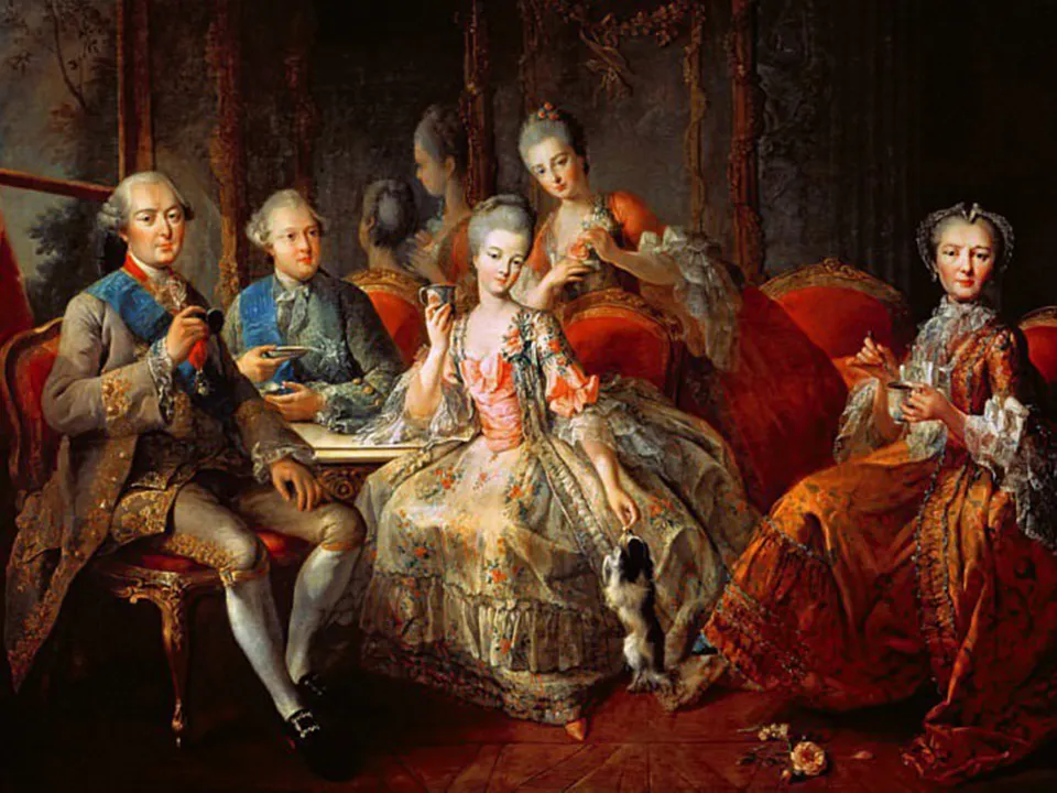 «Семья Пантьевр» или «Чашка шоколада». Жан-Батист Шарпантье. 1768 год