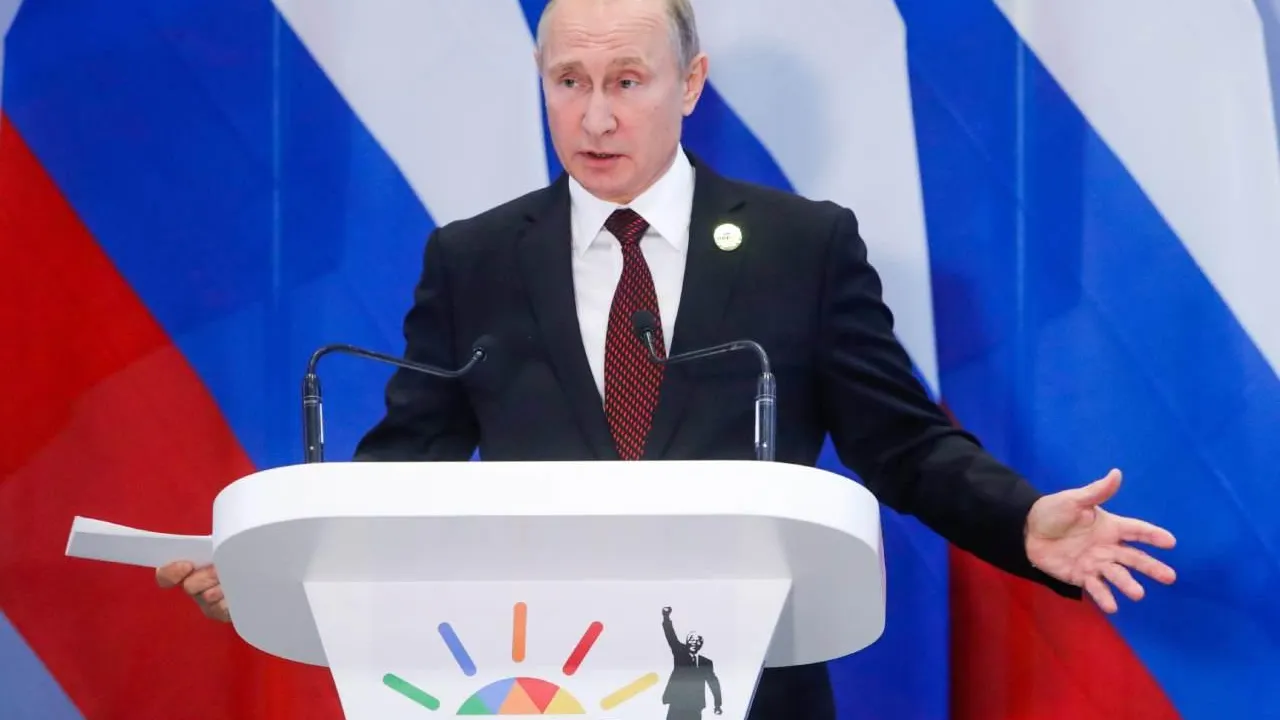 Владимир Путин на саммите БРИКС в 2018 году