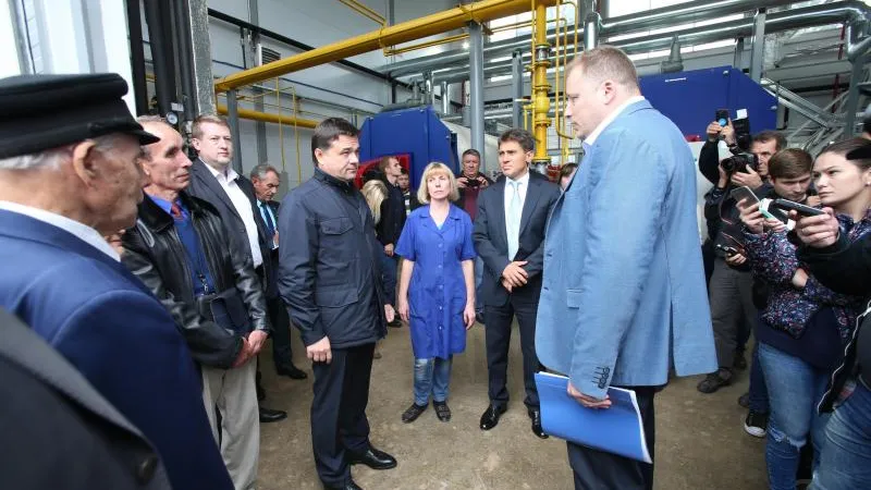 Ход ремонтных работ в котельной Наро-Фоминска проверил губернатор 