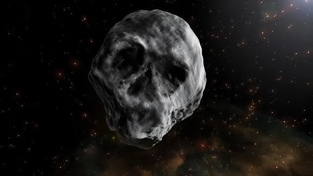 К Земле летит астероид, имеющий форму черепа