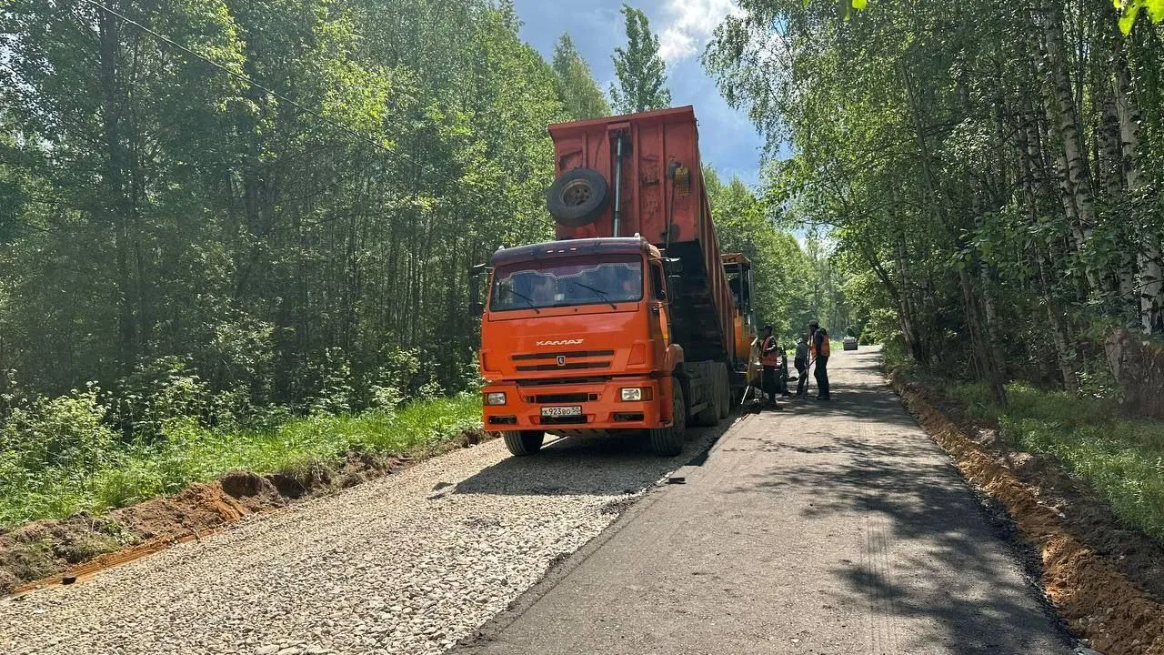 В Талдомском округе продолжается ремонт дорог