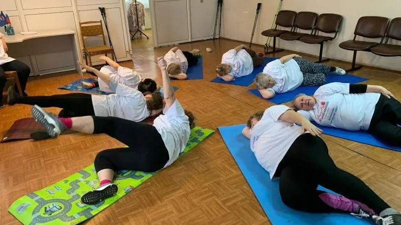 Первые занятия для членов клуба «Активное долголетие» прошли в этом году  в Ленинском округе