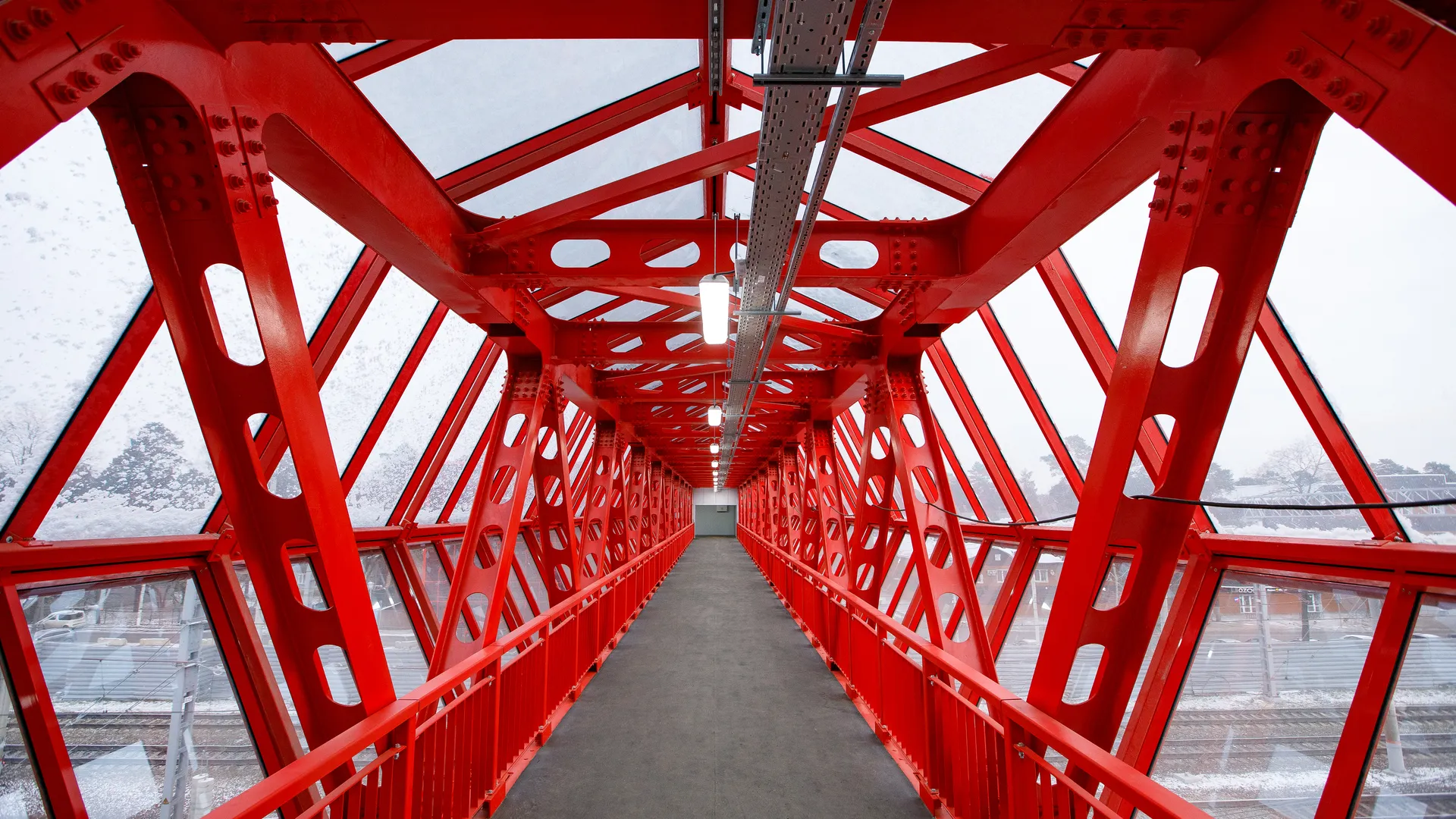 Раменское. Новый пешеходный переход с лифтами на ст. «Удельная»