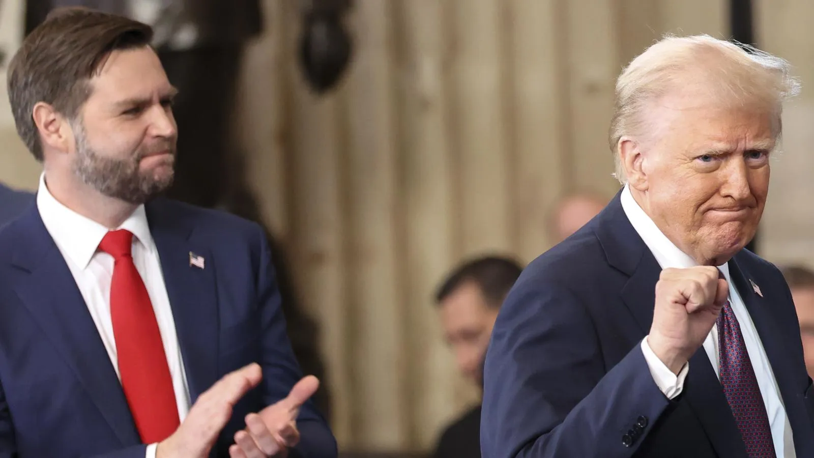 Вице-президент США Джей Ди Вэнс и 47-й президент США Дональд Трамп, января 2025 года. Kevin Lamarque