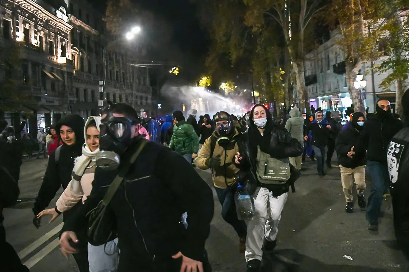 Протесты в Тбилиси перед выборами