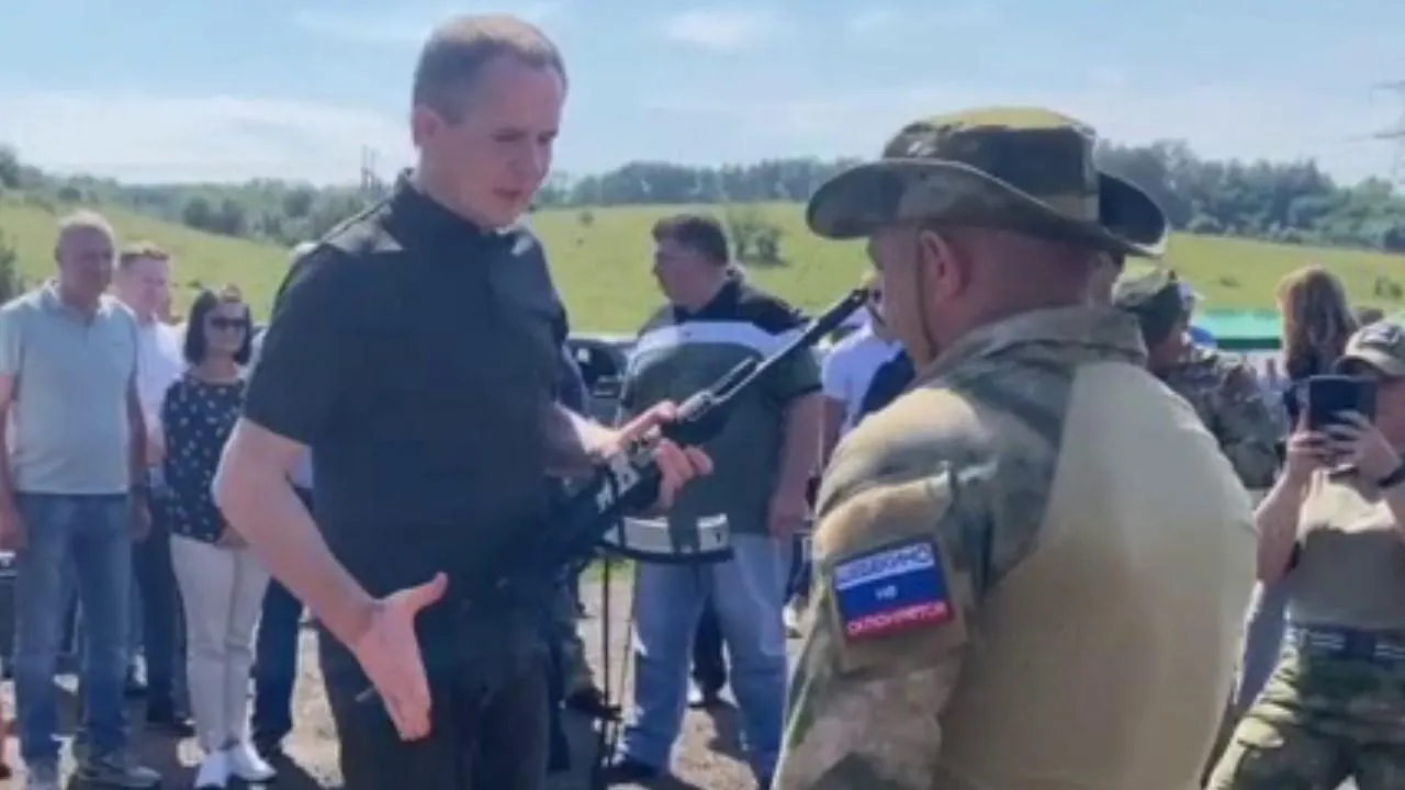 Добровольцы территориальной самообороны Белгородской области получили оружие