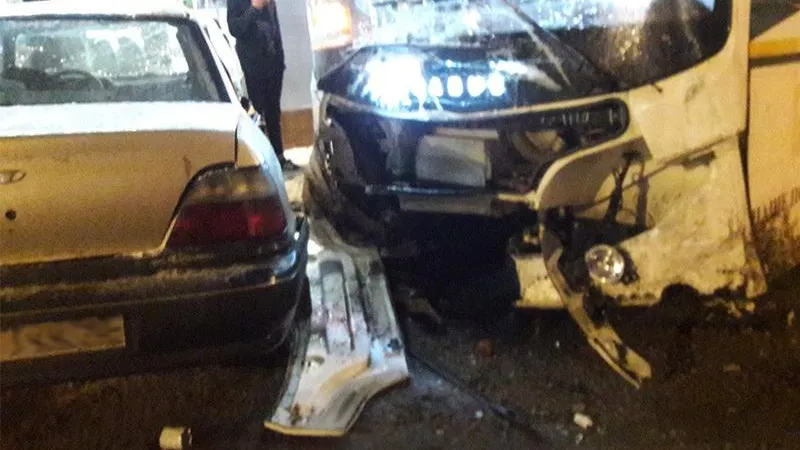 Пассажирский автобус попал в ДТП в Королеве