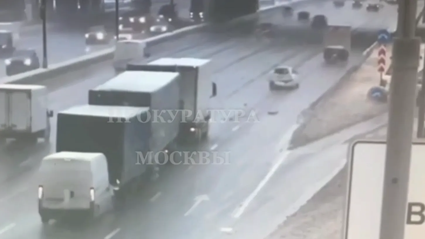 Скриншот видео аварии