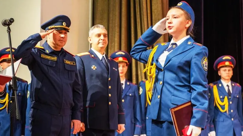 Будущие следователи из кадетского класса в Химках принесли клятву верности