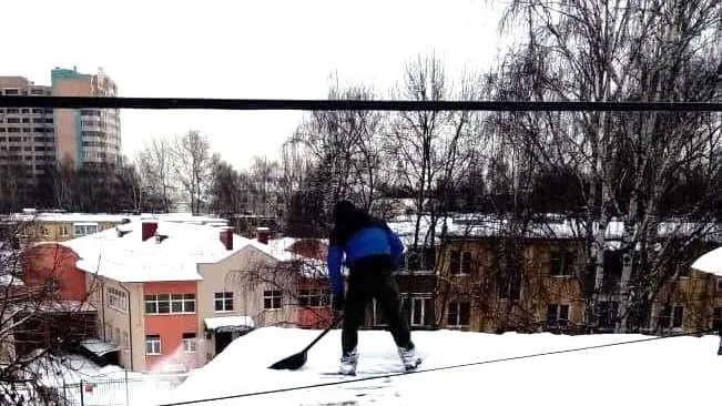 Госжилинспекция Московской области / Очистка кровли